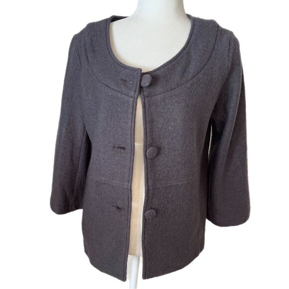 Harve’ Bernard Grey Wool Jacket with Side Pockets. Size Small. Great Condition!! - Picture 2 of 14